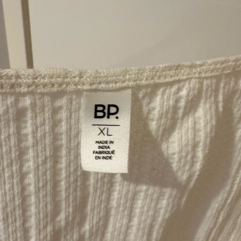 BP Cream Ribbed Crop Top - Picture 7 of 7